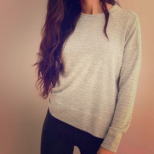 Aerie Gray Long Sleeve Shirt